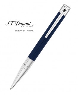 stylo-bille-st-dupont-d-initial-laque-bleue-et-chrome-ref_265205