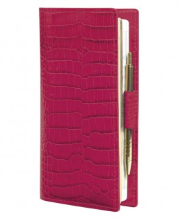 agenda-mignon-as16-veau-croco-savannah-framboise-ref_162358M