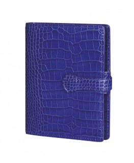 organisateur-mignon-ak13-veau-croco-savannah-bleu-electrique-ref_134252M