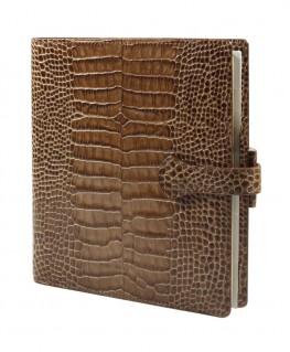 organisateur-mignon-ak17-veau-croco-savannah-vison-ref_173253M