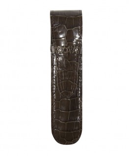 etui-stylo-mignon-1-place-veau-croco-savannah-cafe-ref_950356M