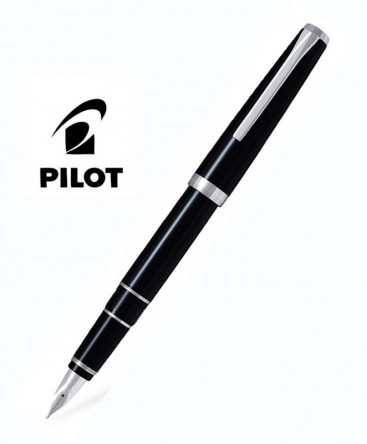 Stylo Plume Pilot Falcon Laque Noire Plume moyenne Réf_FE-25SR-B-M