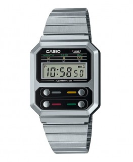 montre-casio-vintage-acier-rectangulaire_A100WE-1AEF