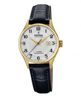 montre-festina-swiss-made-doré-cuir-noir_F20011/5