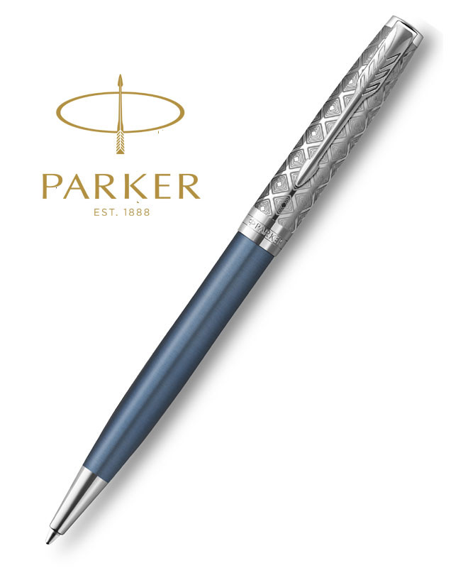 Stylo Parker Sonnet Prestige En Laque Bleue - Occasion Très Bon état