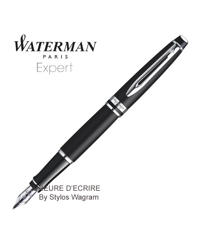 Stylo Plume Waterman 54 à Levier En ébonite Noire - Plume En Or Massif 18 Carats, Occasion