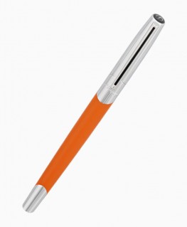 stylo-roller-st-dupont-defi-millenium-orange-mat-argente_402737-image1