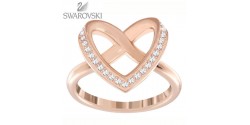 Swarovski Bague Cupidon Doré Rose Taille 58