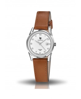 montre-lip-himalaya-29mm-cadran-blanc-cuir-marron_671611-image