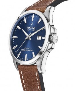 montre-festina-swiss-made-bleu-cuir-marron_F20025/3-profil