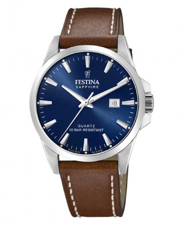 montre-festina-swiss-made-bleu-cuir-marron_F20025/3