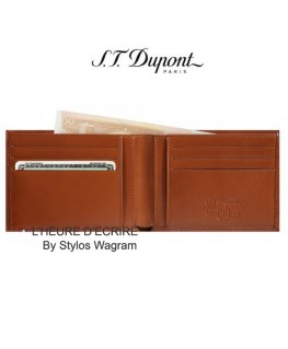 ST Dupont Line D Porte-billets 6 CC Marron
