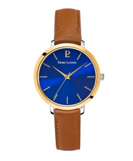 montre-pierre-lannier-chouquette-cadran-bleu-bracelet-cuir-brun_034n764