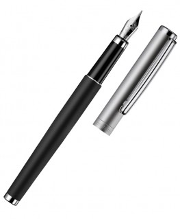 stylo-plume-ottohutt-design01-noir-rhuthenium-mat_018-11446-ouvert