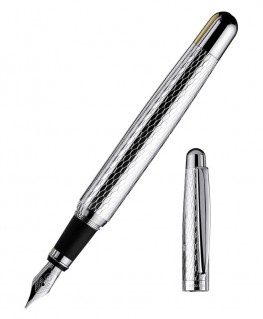 stylo-plume-ottohutt-design02-argent-nid-dabeille_ 018-61053-ouvert