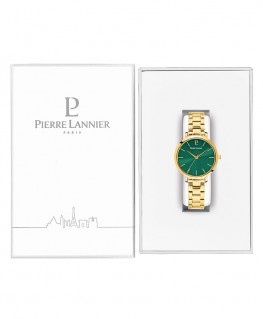 ecrin-montre-pierre-lannier-chouquette-cadran-vert-bracelet-acier-dore_079m572-pierre-lannier