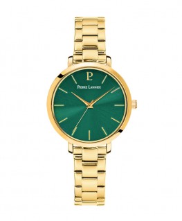 montre-pierre-lannier-chouquette-cadran-vert-bracelet-acier-dore_079m572-pierre-lannier