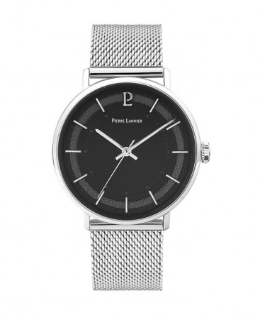 montre-pierre-lannier-gaius-cadran-noir-bracelet-milanais_204h131-pierre-lannier montre-pierre-lannier-gaius-cadran-noir-bracelet-milanais_204h131-pierre-lannier