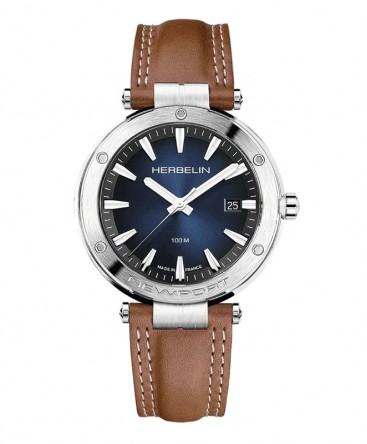 montre-herbelin-newport-acier-cuir-brun_12288a15gd-herbelin