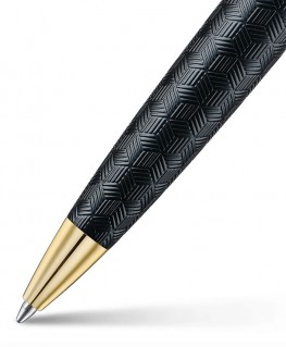 stylo-bille-sheaffer-300-laque-noire-gravee-capuchon-chrome_e2934751-sheaffer-section