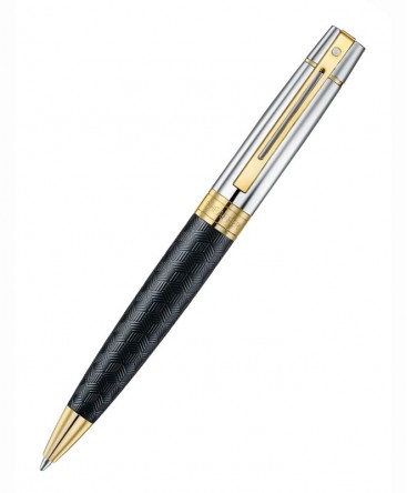 stylo-bille-sheaffer-300-laque-noire-gravee-capuchon-chrome_e2934751-sheaffer