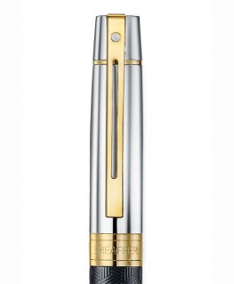 stylo-bille-sheaffer-300-laque-noire-gravee-capuchon-chrome_e2934751-sheaffer-capuchon