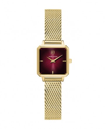 montre-pierre-lannier-leonor-cadran-bordeaux-bracelet-milanais-dore_072j552-pierre-lannier