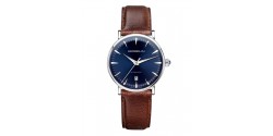 montre-michel-herbelin-inspiration-automatique-bleu-cuir-brun-1647AP15BR