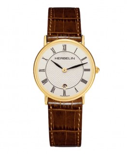 montre-herbelin-classique-quartz-dore-16845P08MA