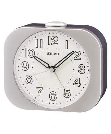 Réveil Seiko Plastique Carré Gris QHE206S