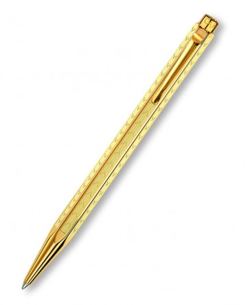 stylo-bille-ecridor-chevron-doré-898.208-caran-dache