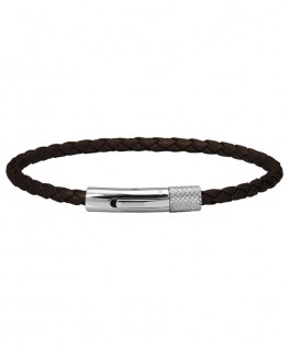 homme-rochet-drive-cuir-marron-tressé-acier-HB1430303