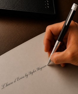 Stylo Bille St Dupont Initial Laque Noire