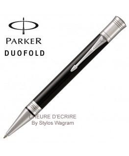 Stylo Parker Duofold Classic Noir CT Bille