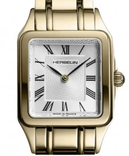 montre-herbelin-luna-quartz-acier-pvd-or-17457BP1N01-cadran
