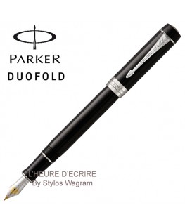 Stylo Parker Duofold Classic Noir CT Centenial Plume