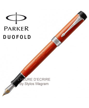 Stylo Plume Parker Senior Duofold - Plume Or 18 Carats - Vintage Rare - Occasion