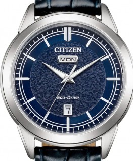 montre-citizen-classic-eco-drive-AW0151-85E-bleue-cadran