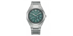 montre-citizen-automatique-super-titanium-verte-NJ0180-80X-cadran