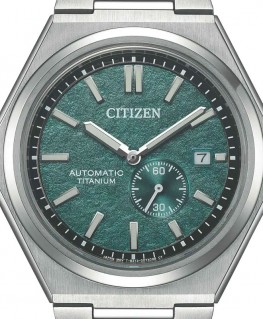 montre-citizen-automatique-super-titanium-verte-NJ0180-80X-cadran