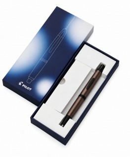 stylo-plume-pilot-capless-acier-inoxydable-bronze-mat-box-FC-SB-F-MCO