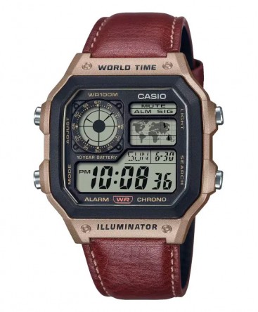 montre-casio-collection-world-time-cuir-marron-AE-1200WHL-5AVEF