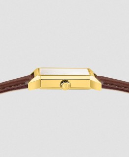 Montre Festina On the Square Doré Bracelet Cuir Marron F20780/2