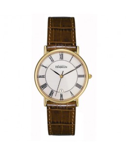 Montre Michel Herbelin Citadines Cuir Marron