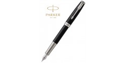 Stylo Plume Parker Sonnet Laque Noire Intense 18K CT