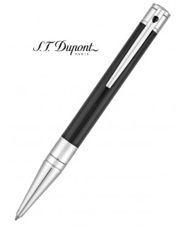 Stylo Bille St Dupont D-Initial Laque Noire et Chrome 265200