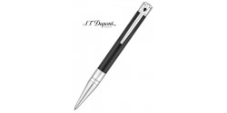 Stylo Bille St Dupont D-Initial Laque Noire et Chrome 265200