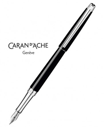 Stylo Plume Caran d'Ache Leman Slim Noir Ebène 4791.772