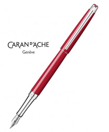 Stylo Plume Caran d'Ache Leman Slim Rouge Ecarlate 4791.780