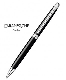 Stylo Bille Caran d'Ache Leman Slim Noir Ebène 4781.782